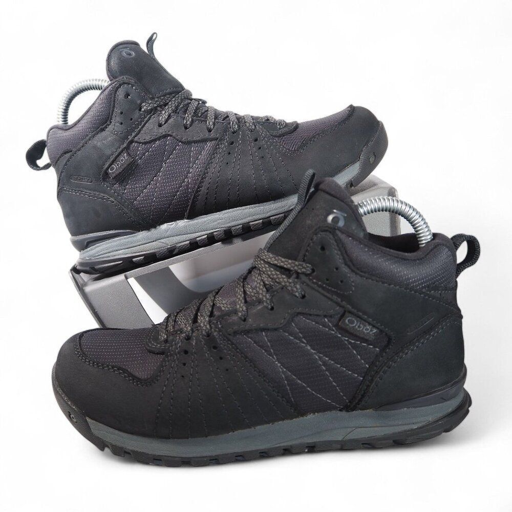 Oboz Bozeman Mid Insulated Waterproof Outdoor Hiking‎ Shoes Black Women's 6.5